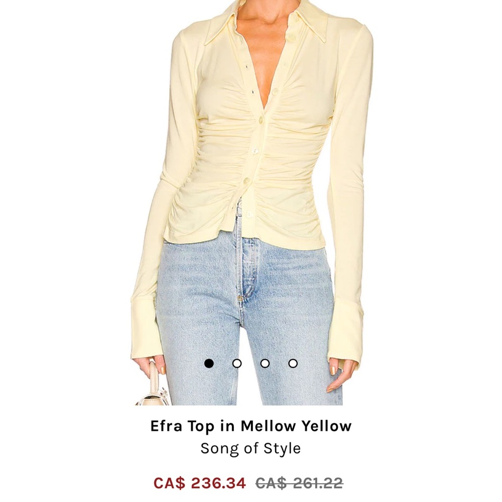 Revolve - Song of Style yellow top
